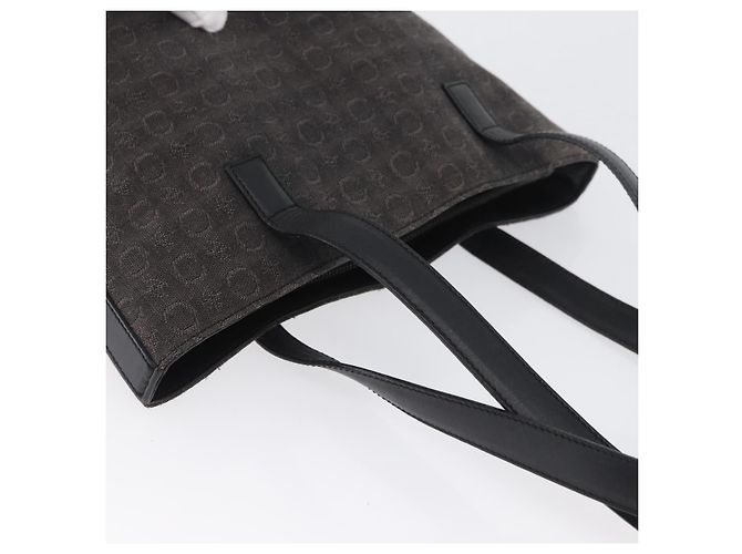 Céline CELINE C Macadam Canvas Tote Bag Schwarz Silber Auth 174445 - Ansicht 6