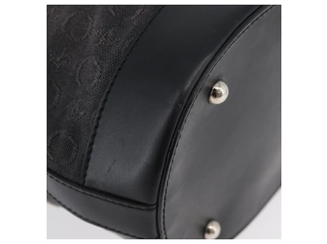 Céline CELINE C Macadam Canvas Tote Bag Schwarz Silber Auth 174445 - Ansicht 9