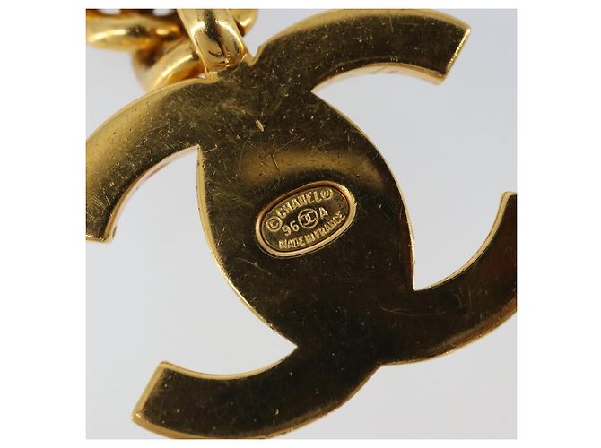 Llave CHANEL COCO de metal dorado CC Auth LNZ859V - vista 10