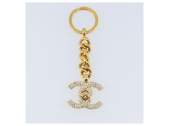 Llave CHANEL COCO de metal dorado CC Auth LNZ859V - vista 2