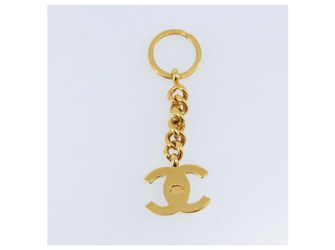 Llave CHANEL COCO de metal dorado CC Auth LNZ859V - vista 6