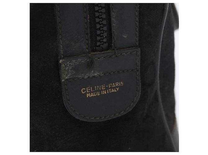 Céline Borsa a mano Celine C Sulky in tela nera e oro Auth ep13854 Nero D'oro - vista 11