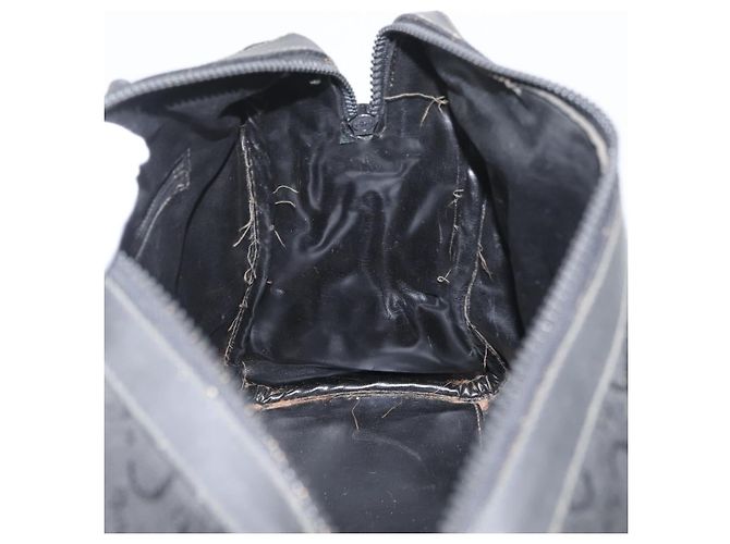 Céline Borsa a mano Celine C Sulky in tela nera e oro Auth ep13854 Nero D'oro - vista 18
