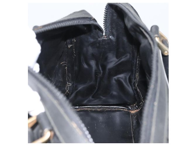 Céline Borsa a mano Celine C Sulky in tela nera e oro Auth ep13854 Nero D'oro - vista 19