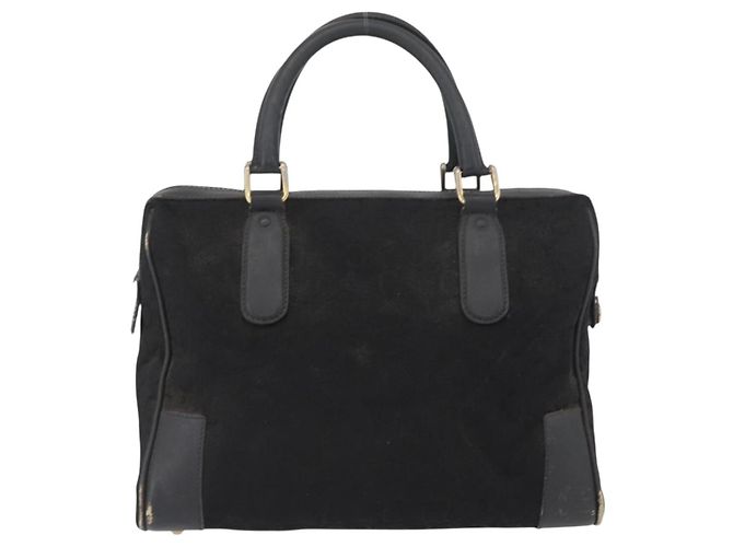 Céline Borsa a mano Celine C Sulky in tela nera e oro Auth ep13854 Nero D'oro - vista 2