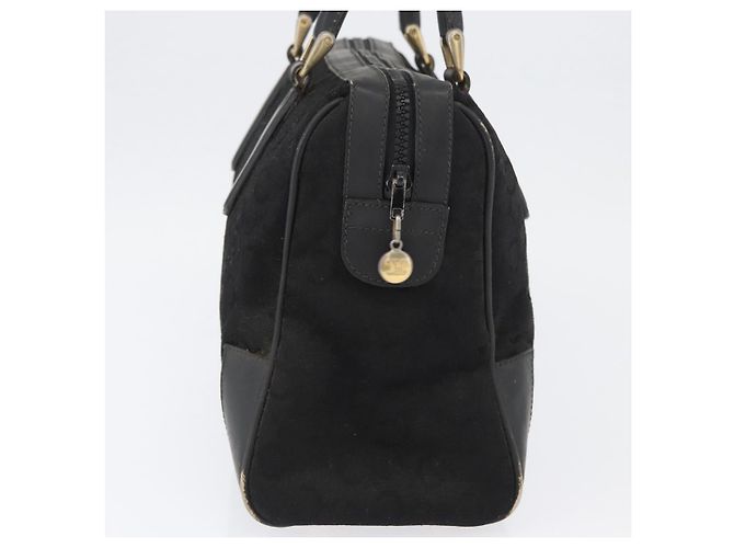 Céline Borsa a mano Celine C Sulky in tela nera e oro Auth ep13854 Nero D'oro - vista 4
