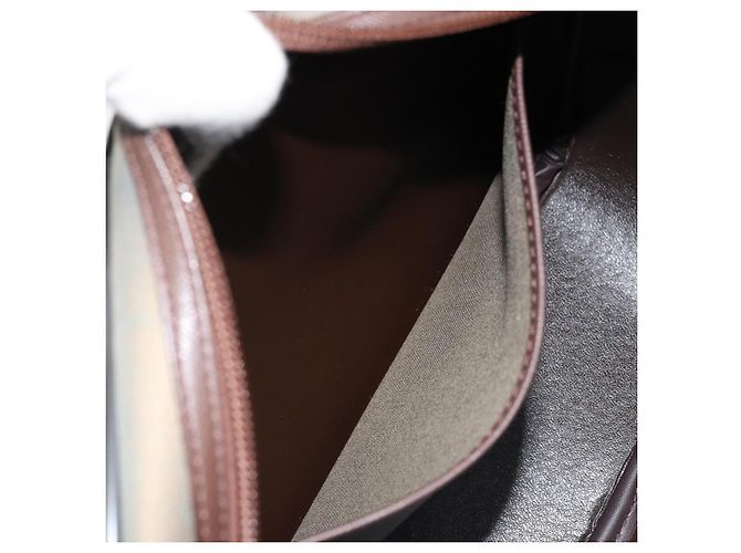 Borsa a Spalla Burberrys Nova Check in Tela Marrone Oro Auth bs33874 D'oro - vista 12