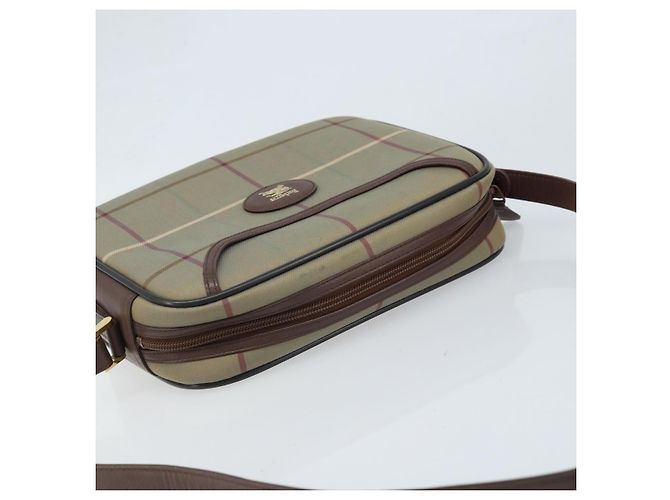 Borsa a Spalla Burberrys Nova Check in Tela Marrone Oro Auth bs33874 D'oro - vista 6