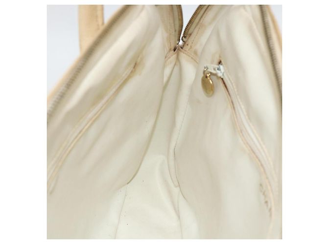 CHANEL Borsa a Mano in Pelle Caviar Crema Oro CC Auth 174548 D'oro Crudo - vista 18