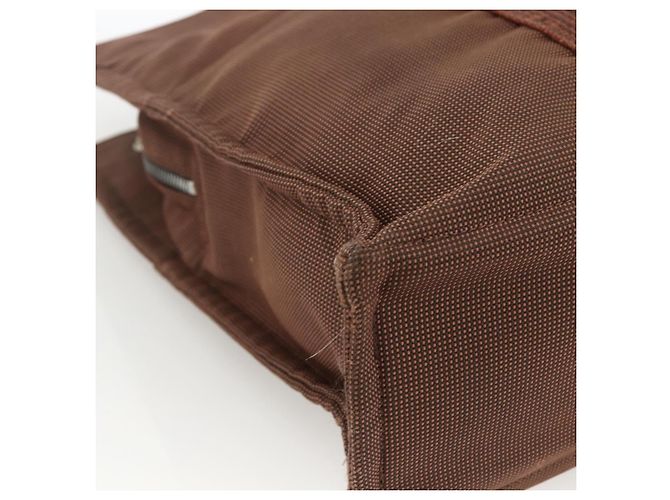 Hermès HERMES Borsa a Mano Her Line MM Tela Marrone Argento Auth ARZ296 - vista 11