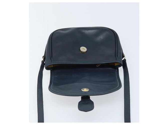 Céline Borsa a Spalla CELINE in Pelle Blu Navy Oro Auth bs33902 D'oro - vista 10