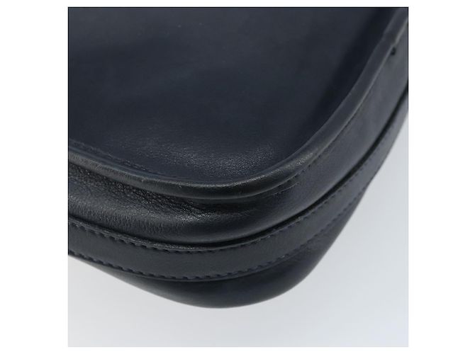 Céline Borsa a Spalla CELINE in Pelle Blu Navy Oro Auth bs33902 D'oro - vista 16