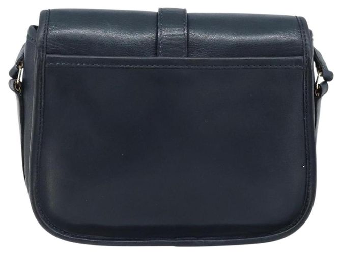 Céline Borsa a Spalla CELINE in Pelle Blu Navy Oro Auth bs33902 D'oro - vista 2