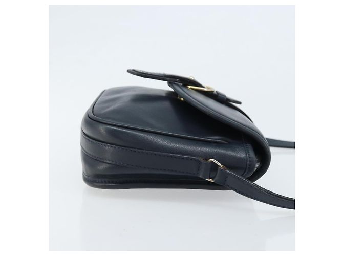 Céline Borsa a Spalla CELINE in Pelle Blu Navy Oro Auth bs33902 D'oro - vista 3