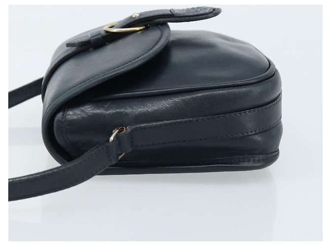 Céline Borsa a Spalla CELINE in Pelle Blu Navy Oro Auth bs33902 D'oro - vista 4