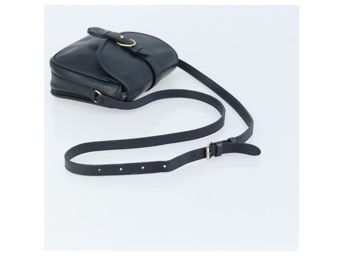 Céline Borsa a Spalla CELINE in Pelle Blu Navy Oro Auth bs33902 D'oro - vista 7