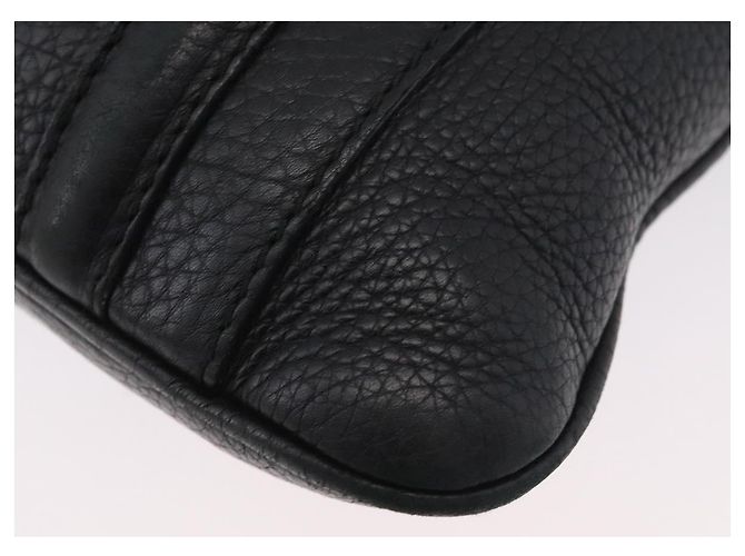 Borsa a Spalla in Pelle Nera e Argento GUCCI 233329 Auth ep13736 Nero - vista 11