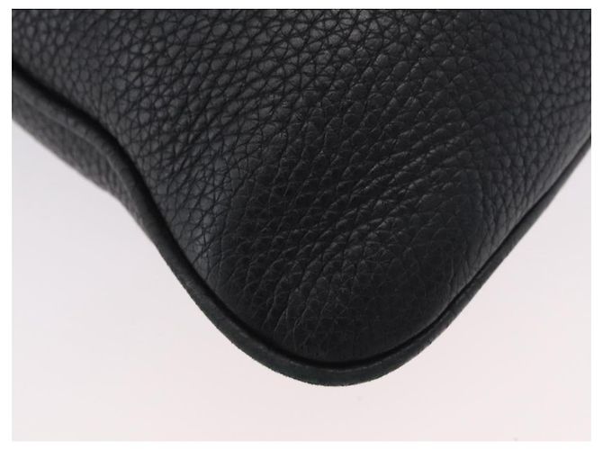 Borsa a Spalla in Pelle Nera e Argento GUCCI 233329 Auth ep13736 Nero - vista 12