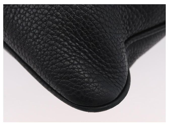 Borsa a Spalla in Pelle Nera e Argento GUCCI 233329 Auth ep13736 Nero - vista 13