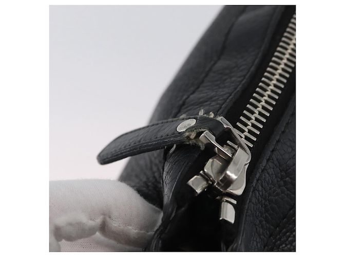 Borsa a Spalla in Pelle Nera e Argento GUCCI 233329 Auth ep13736 Nero - vista 16