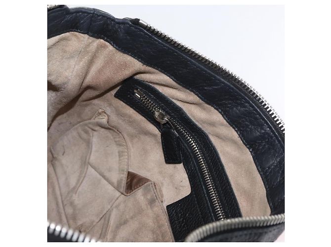 Borsa a Spalla in Pelle Nera e Argento GUCCI 233329 Auth ep13736 Nero - vista 21