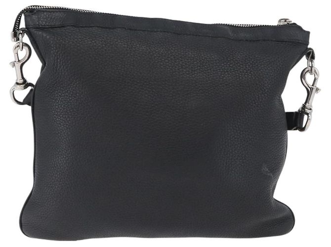 Borsa a Spalla in Pelle Nera e Argento GUCCI 233329 Auth ep13736 Nero - vista 3