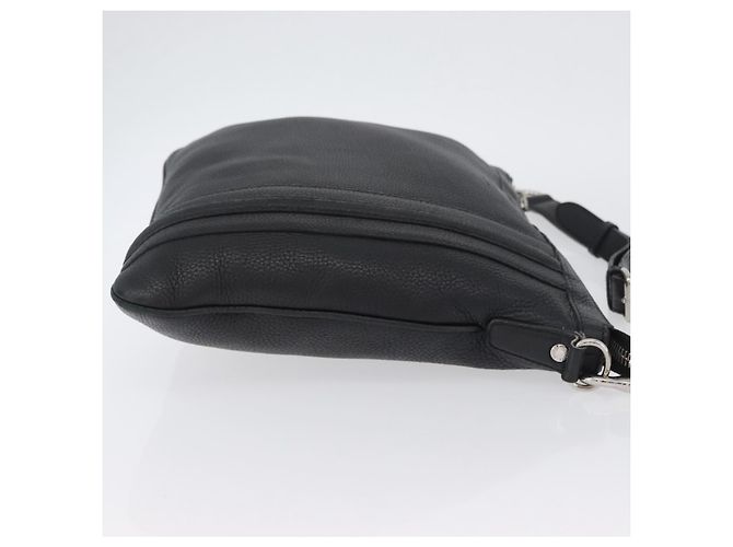 Borsa a Spalla in Pelle Nera e Argento GUCCI 233329 Auth ep13736 Nero - vista 4
