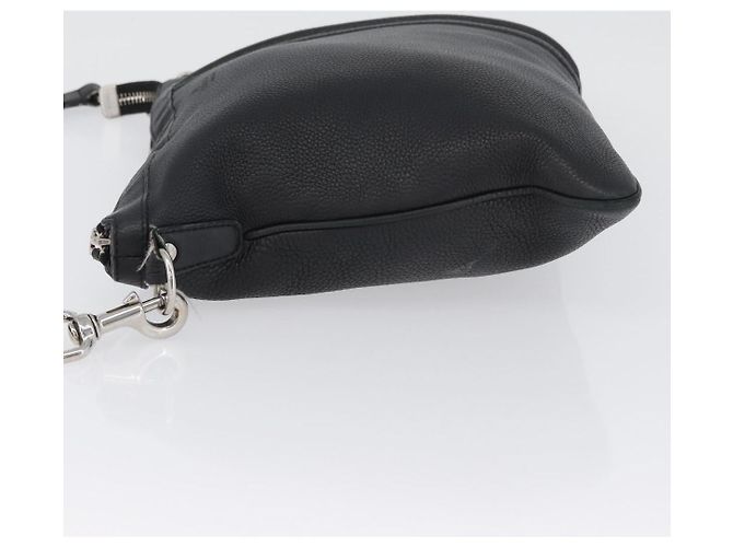 Borsa a Spalla in Pelle Nera e Argento GUCCI 233329 Auth ep13736 Nero - vista 5
