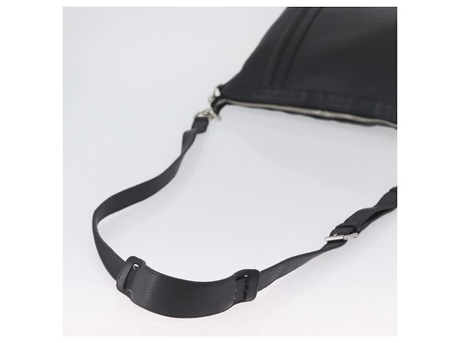Borsa a Spalla in Pelle Nera e Argento GUCCI 233329 Auth ep13736 Nero - vista 7
