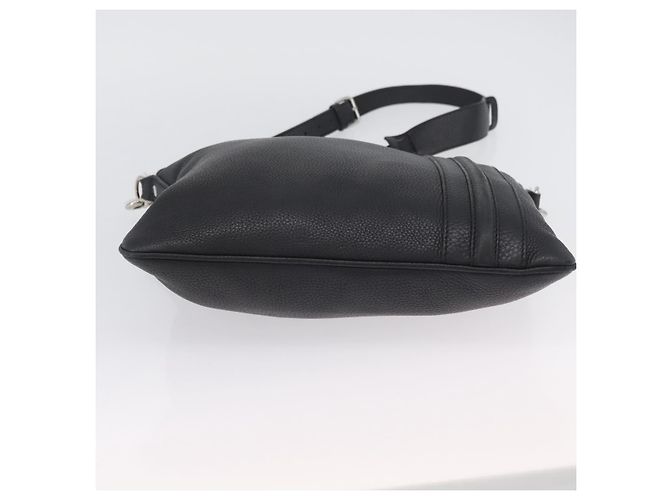 Borsa a Spalla in Pelle Nera e Argento GUCCI 233329 Auth ep13736 Nero - vista 9