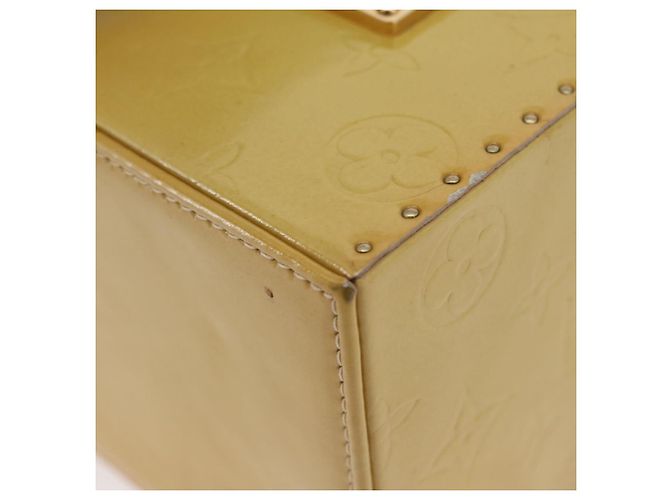 LOUIS VUITTON Pochette Cosmetica Monogram Vernis Bleecker Beige M91002 Auth ARZ033 - vista 16