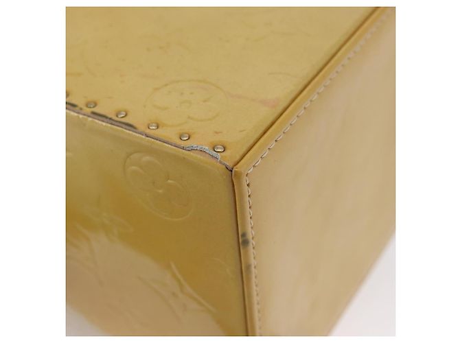LOUIS VUITTON Pochette Cosmetica Monogram Vernis Bleecker Beige M91002 Auth ARZ033 - vista 17
