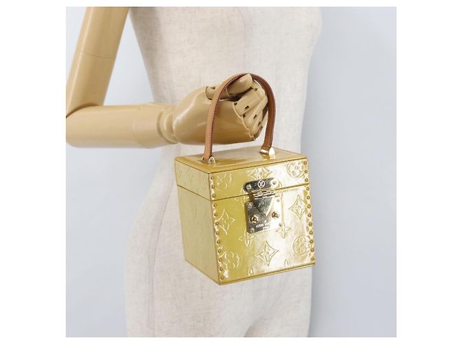 LOUIS VUITTON Pochette Cosmetica Monogram Vernis Bleecker Beige M91002 Auth ARZ033 - vista 24