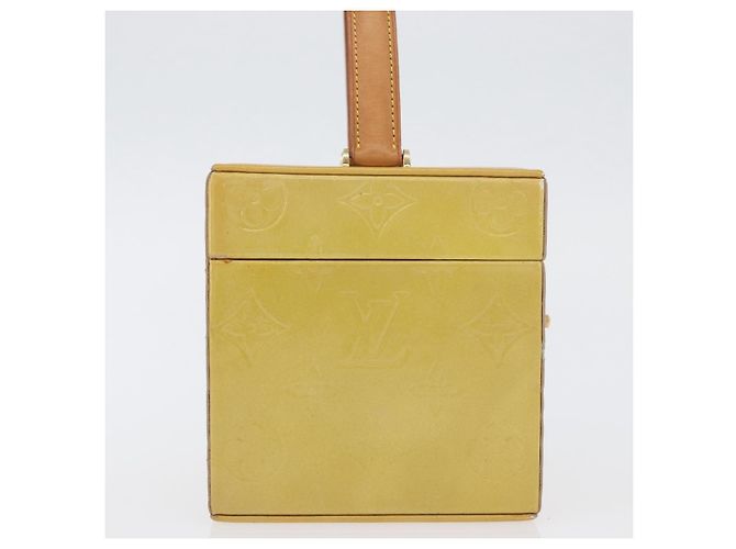 LOUIS VUITTON Pochette Cosmetica Monogram Vernis Bleecker Beige M91002 Auth ARZ033 - vista 5
