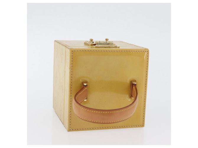 LOUIS VUITTON Pochette Cosmetica Monogram Vernis Bleecker Beige M91002 Auth ARZ033 - vista 7