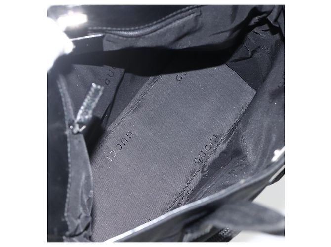 Borsa a mano GUCCI in tela nera e argento 002 1080 Auth BA11451 Nero - vista 16