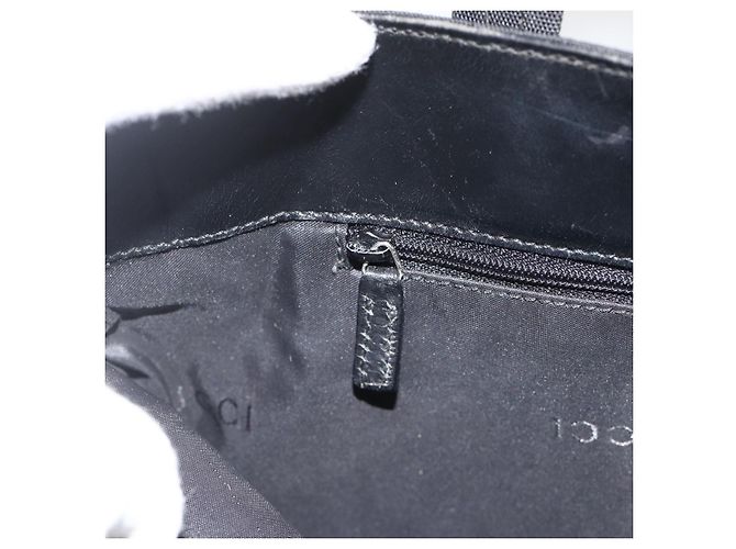 Borsa a mano GUCCI in tela nera e argento 002 1080 Auth BA11451 Nero - vista 19