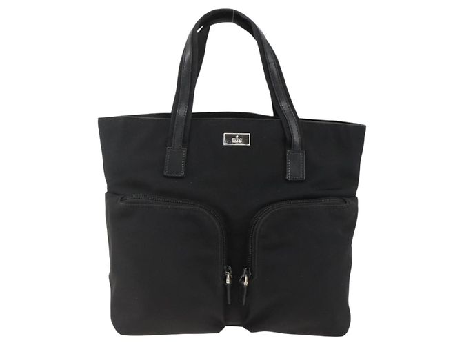 Borsa a mano GUCCI in tela nera e argento 002 1080 Auth BA11451 Nero - vista 2