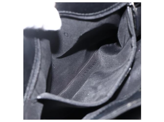 Borsa a mano GUCCI in tela nera e argento 002 1080 Auth BA11451 Nero - vista 20
