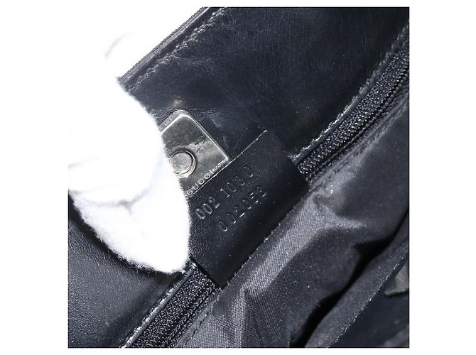 Borsa a mano GUCCI in tela nera e argento 002 1080 Auth BA11451 Nero - vista 22