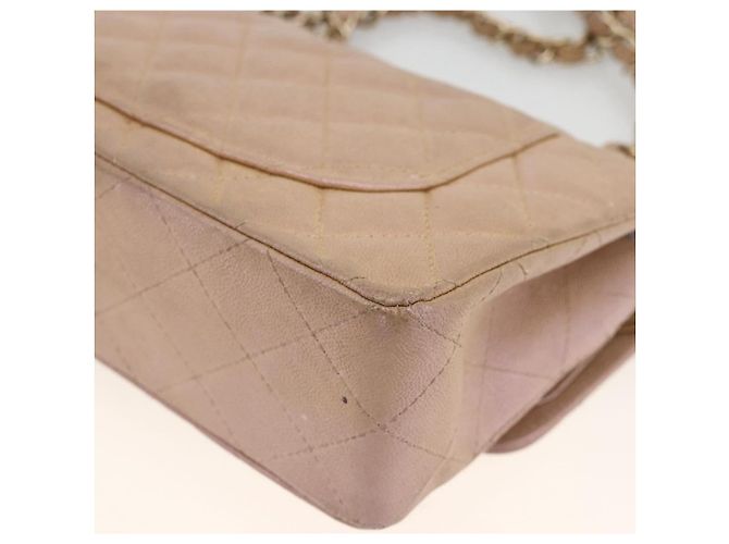 Bolso de hombro matelasse CHANEL de piel caviar rosa dorado CC Auth ka3129SAV - vista 17