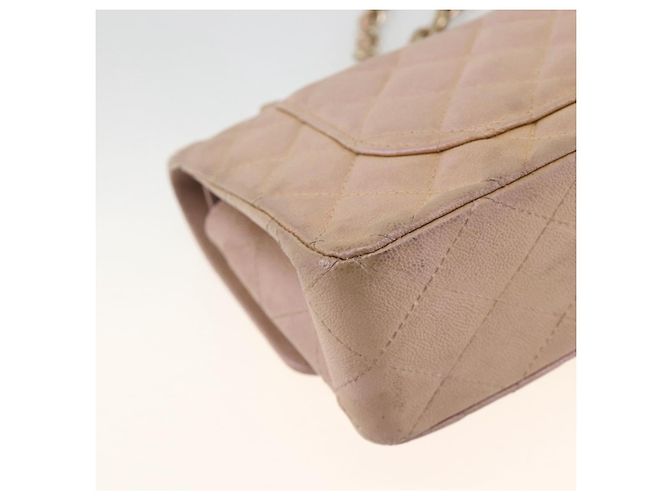 Bolso de hombro matelasse CHANEL de piel caviar rosa dorado CC Auth ka3129SAV - vista 18