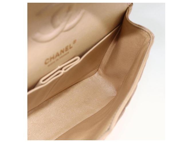 Bolso de hombro matelasse CHANEL de piel caviar rosa dorado CC Auth ka3129SAV - vista 21