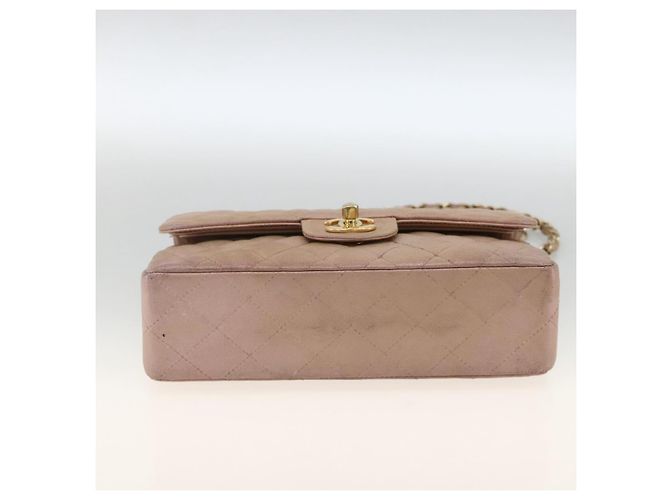 Bolso de hombro matelasse CHANEL de piel caviar rosa dorado CC Auth ka3129SAV - vista 5