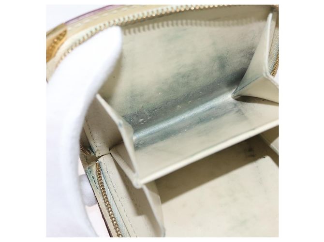 Louis Vuitton Portafoglio Compact Zip Suhari in Pelle Avorio M91831 LV Auth ARZ191 Crudo - vista 11