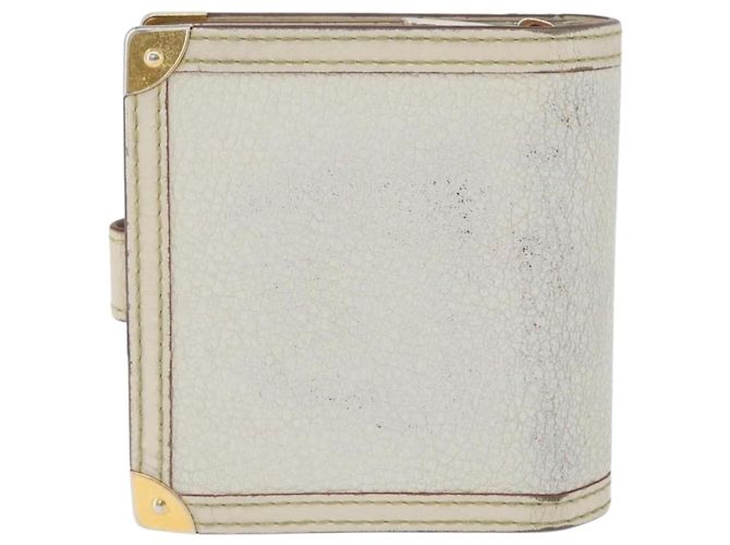 Louis Vuitton Portafoglio Compact Zip Suhari in Pelle Avorio M91831 LV Auth ARZ191 Crudo - vista 2