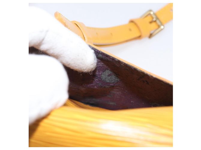 LOUIS VUITTON Borsa a Spalla Epi Saint Cloud PM Gialla M52219 LV Auth ARZ450 Giallo - vista 11