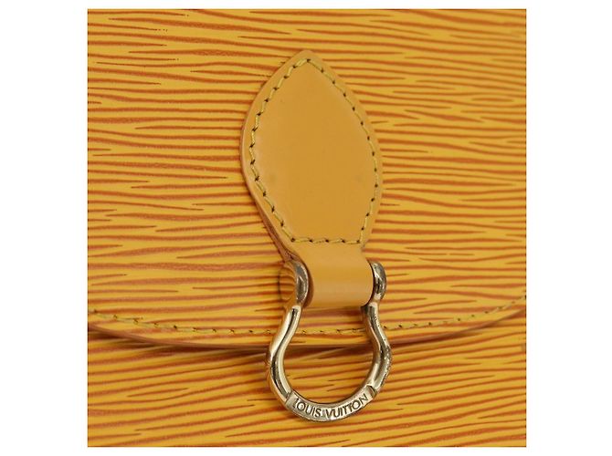 LOUIS VUITTON Borsa a Spalla Epi Saint Cloud PM Gialla M52219 LV Auth ARZ450 Giallo - vista 18