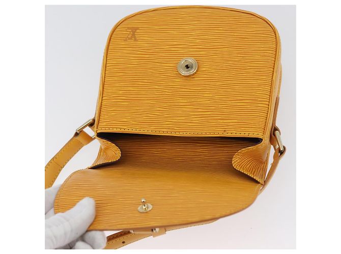 LOUIS VUITTON Borsa a Spalla Epi Saint Cloud PM Gialla M52219 LV Auth ARZ450 Giallo - vista 19