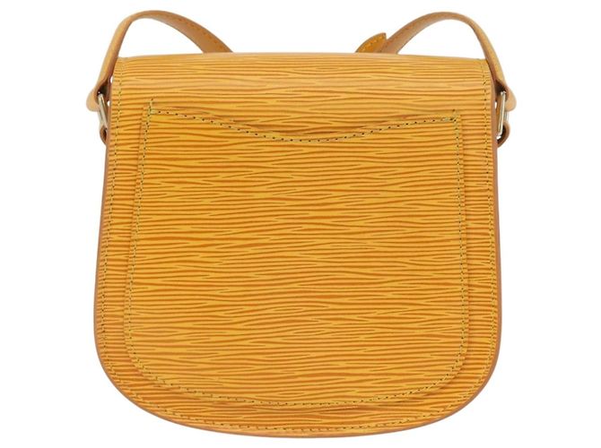 LOUIS VUITTON Borsa a Spalla Epi Saint Cloud PM Gialla M52219 LV Auth ARZ450 Giallo - vista 2